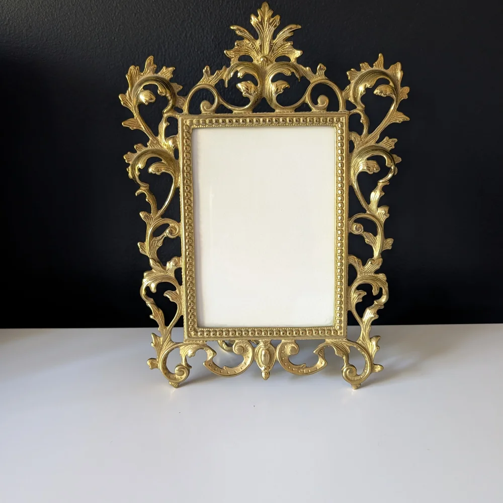 Rococo Solid Brass Picture Frame